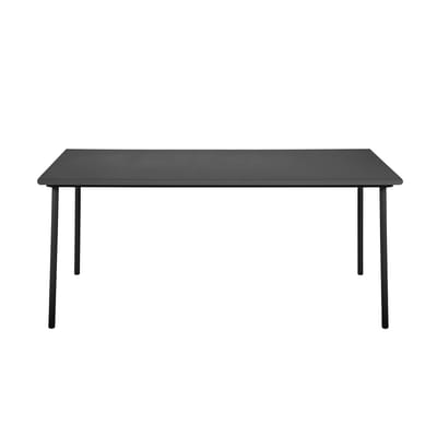 Table rectangulaire Patio métal noir / 200 x 100 cm - Tôle pleine - Tolix