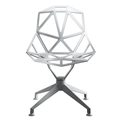 Fauteuil pivotant Chair One 4Star métal blanc - Magis
