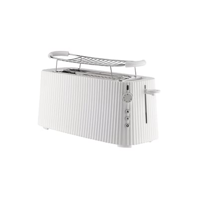 Alessi White - Toaster Plissé - - Thermoplastic Resin - Designer Michele De Lucchi Size 46.5