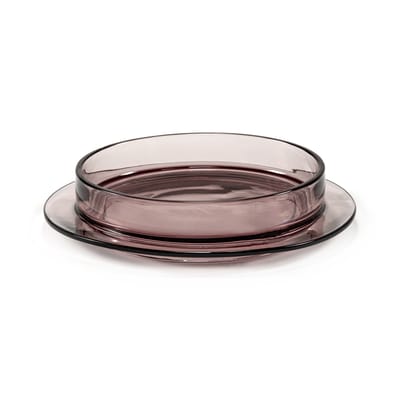 valerie objects - assiette creuse dishes to violet 22.89 x 6 cm designer glenn sestig verre