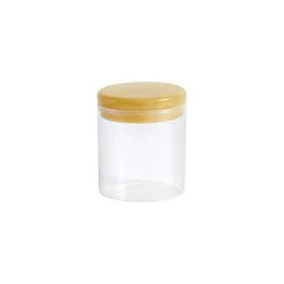 Bocal hermétique Medium verre jaune transparent / Ø 10 X H 12 cm - 0,6 L - Hay