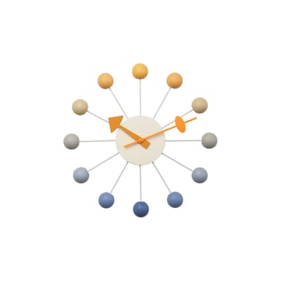 Vitra - Wall Clock Nelson Clock - Multicoloured - Painted Wood - Designer George Nelson 33Cm