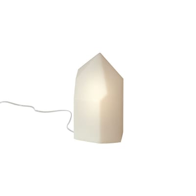 Lampe de table Kristalina plastique blanc / Ø 13 x H 25 cm - Slide
