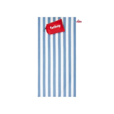 Serviette de plage Beach Baggy tissu bleu / Avec coussin gonflable - Fatboy