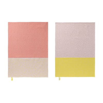 nomess - torchon splash en tissu, coton couleur jaune 31.07 x cm designer witek golik made in design
