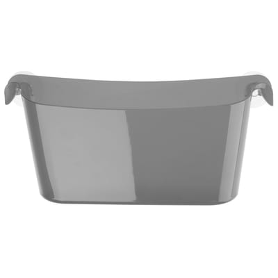 koziol - corbeille boks en plastique, plastique couleur gris 35 x 10.5 15.8 cm designer made in design