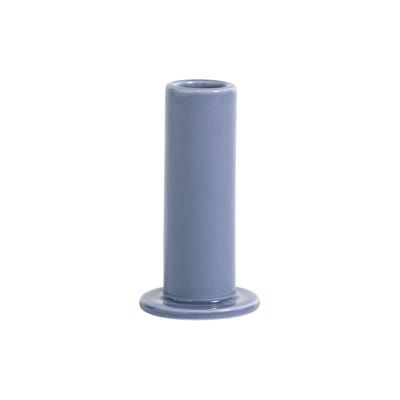 Bougeoir Tube Medium céramique violet / H 10 cm - Hay