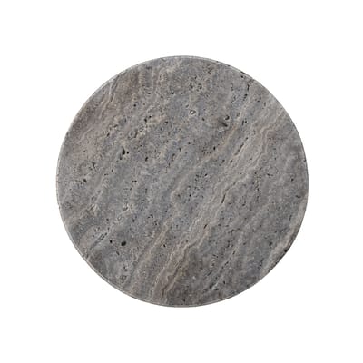 Plateau Margaret pierre gris / Travertin - Ø 23 cm - Bloomingville