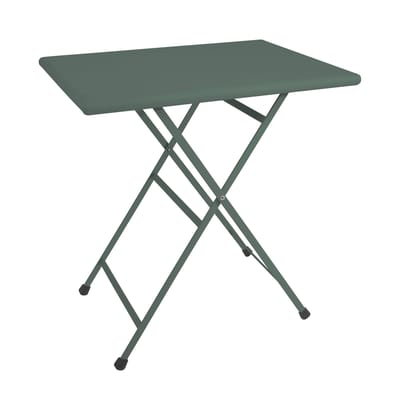 Table pliante Arc en Ciel métal vert / 70 x 50 cm - Emu