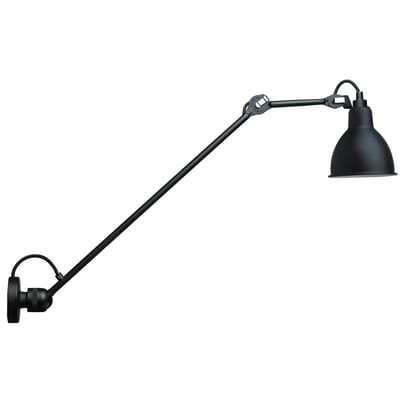Applique N°304L60 métal noir / Plafonnier - Bras L60 cm / Lampe Gras - DCW éditions