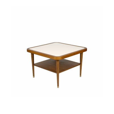 Table basse Puzzle blanc bois naturel / 60 x 60 cm - Stratifié - Maison Sarah Lavoine