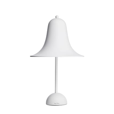 Lampe de table Pantop métal blanc / Ø 23 cm - Verner Panton (1980) - Verpan