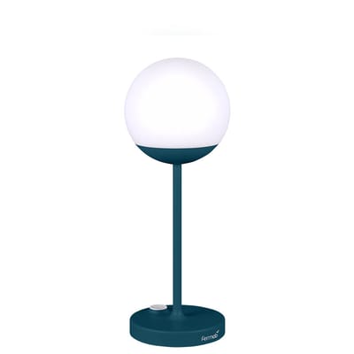 Lampe extérieur sans fil rechargeable Mooon! LED métal plastique bleu / H 41 cm - USB - Fermob