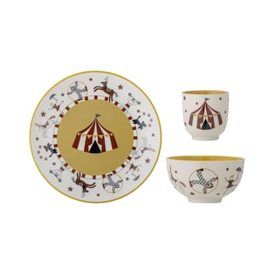 Set vaisselle Cilan céramique multicolore / Assiette, bol & tasse - Bloomingville