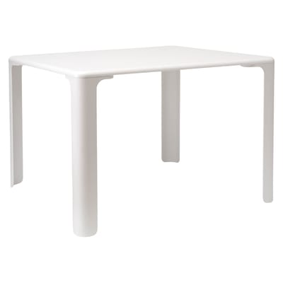 Table enfant Linus plastique bois blanc 75 cm x 75 cm - Magis