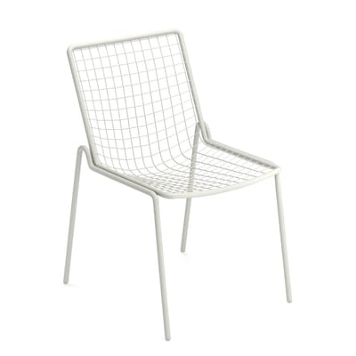 Chaise empilable Rio R50 métal blanc - Emu