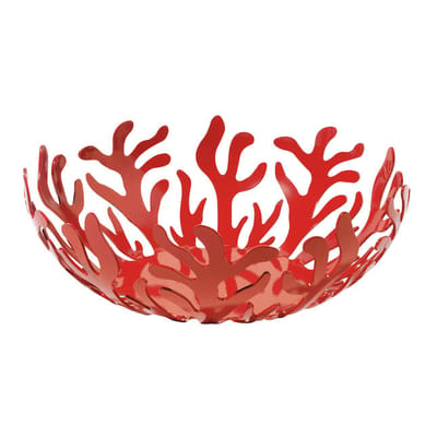 Corbeille Mediterraneo métal rouge / Ø 25 cm - Emma Silvestris, 2004 - Alessi