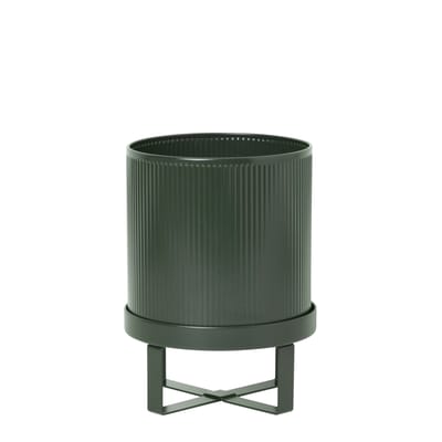 Pot de fleurs Bau Small métal vert / Ø 18 cm - Ferm Living