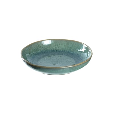 leonardo - assiette creuse matera en céramique, grès émaillé couleur vert 18.17 x 4 cm made in design