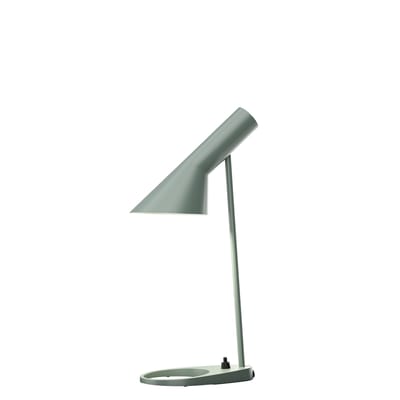 Lampe de table AJ Mini métal bleu / H 43 cm - Orientable / Arne Jacobsen, 1957 - Louis Poulsen