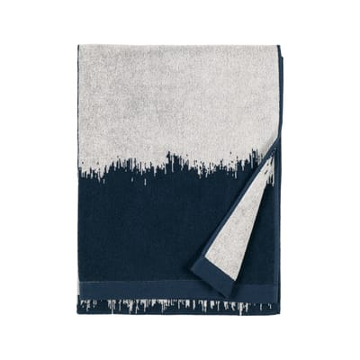 marimekko - serviette de bain serviettes en tissu, coton éponge couleur bleu 14.42 x cm designer fujiwo ishimoto made in design