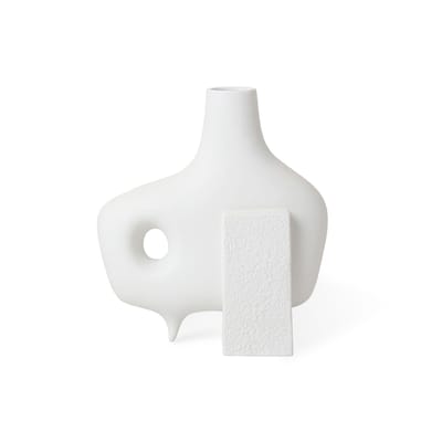 Vase Paradox Medium céramique blanc / H 25 cm - Jonathan Adler