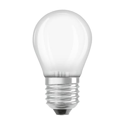 Ampoule LED E27 dimmable verre blanc / Sphérique dépolie - 5W=40W (2700K, blanc chaud) - Osram