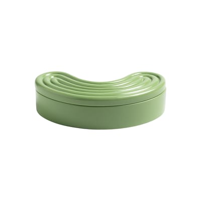 Boîte Bean céramique vert / 21.5 x 7 cm - & klevering