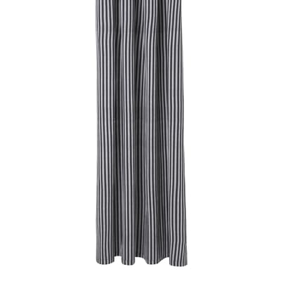 Rideau de douche Chambray Striped tissu gris noir / 160 x H 205 cm - Coton enduit - Ferm Living
