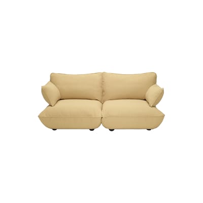 Canapé droit Sumo Medium tissu jaune / 3 places - L 210 cm - Fatboy