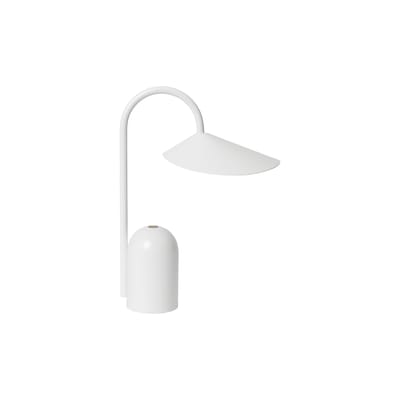 Ferm Living White - Wireless Rechargeable Lamp Arum - Iron Small
