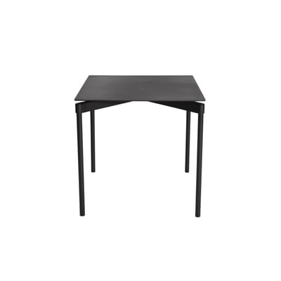 Table carrée Fromme métal noir / Aluminium - 70 x 70 cm - Petite Friture