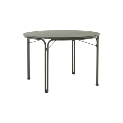Table ronde Thorvald SC98 métal vert / Ø 115 cm - &tradition