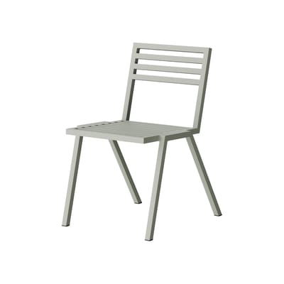 Chaise empilable 19 Outdoors métal gris / Aluminium - NINE