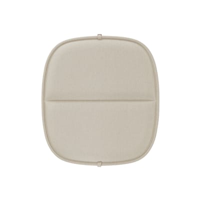 Accessoire tissu beige blanc / Coussin assise - Pour fauteuil bas HiRay - Recyclé - Kartell