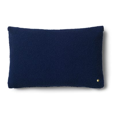 Coussin Clean tissu bleu / Laine bouclée - 60 x 40 cm - Ferm Living