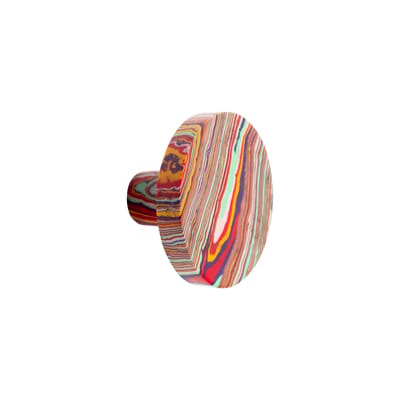 Patère Rainbow matériau composite multicolore / Ø 6 cm - & klevering