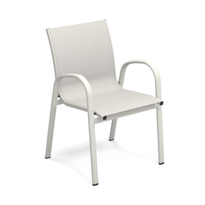 Fauteuil empilable Holly tissu blanc - Emu