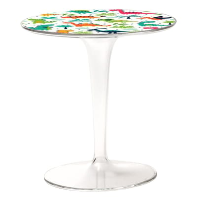 Table enfant Tip Top KIDS plastique multicolore transparent / Plateau décoré - Kartell