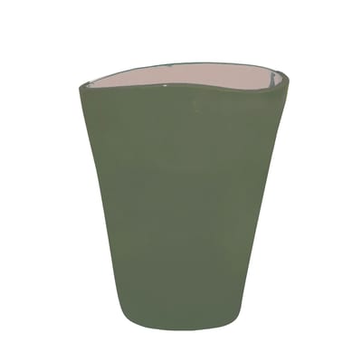Vase Double Jeu céramique vert / Large - H 29 cm - Maison Sarah Lavoine