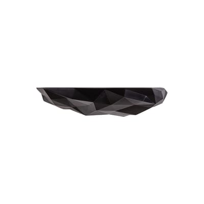 Etagère Space Rock plastique noir / Medium - L 37,7 x P 16,8 x H 7,9 cm - Seletti
