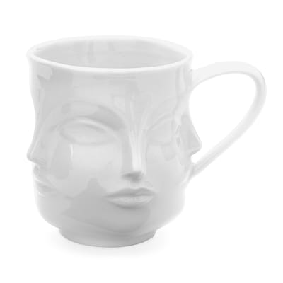 Mug Dora Maar céramique blanc / Décor en relief - Jonathan Adler