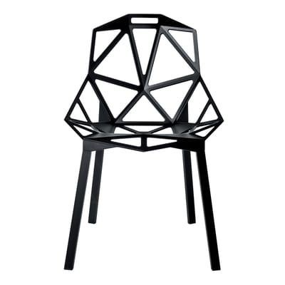 Chaise empilable Chair one métal noir / Konstantin Grcic, 2003 - Magis