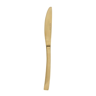 house doctor - couteau golden en métal, acier inoxydable couleur métal 22.2 x 8.43 cm made in design