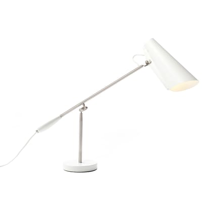 Lampe de table Birdy métal blanc / Réédition 1952 - Northern