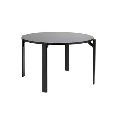 Table ronde Rey bois noir / By Bruno Rey x Dietiker, 1971 - Ø 128,5 cm - Hay