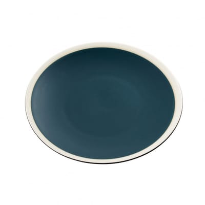 maison sarah lavoine - assiette creuse sicilia en céramique, céramique émaillée couleur bleu 20.8 x cm designer made in design