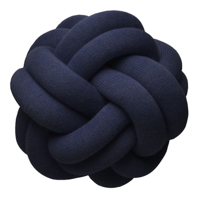 Coussin Knot tissu bleu / Fait main - 30 x 30 cm / 2016 - Design House Stockholm