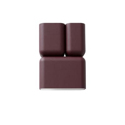 Applique Tabata LN10 métal rouge violet / Fonte d'aluminium - L 15 x H 21 cm - &tradition