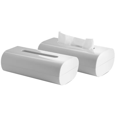 Boîte à mouchoirs Birillo plastique blanc / 24 x 13 cm - Alessi